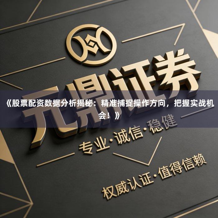 《股票配资数据分析揭秘：精准捕捉操作方向，把握实战机会！》