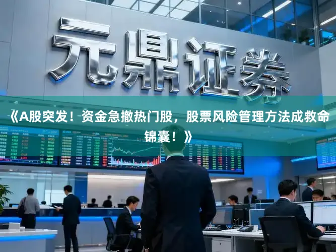 《A股突发！资金急撤热门股，股票风险管理方法成救命锦囊！》