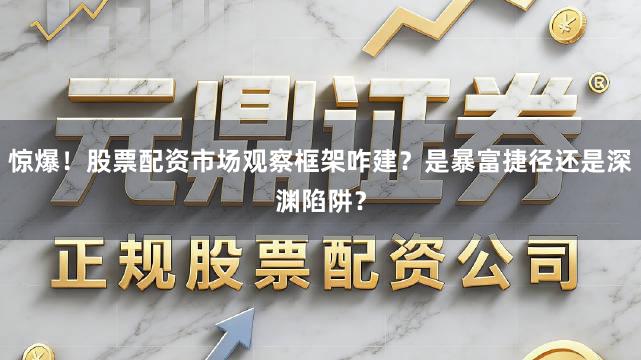惊爆！股票配资市场观察框架咋建？是暴富捷径还是深渊陷阱？