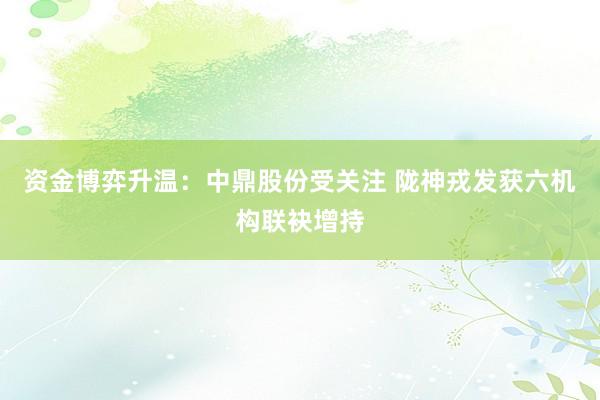 资金博弈升温：中鼎股份受关注 陇神戎发获六机构联袂增持