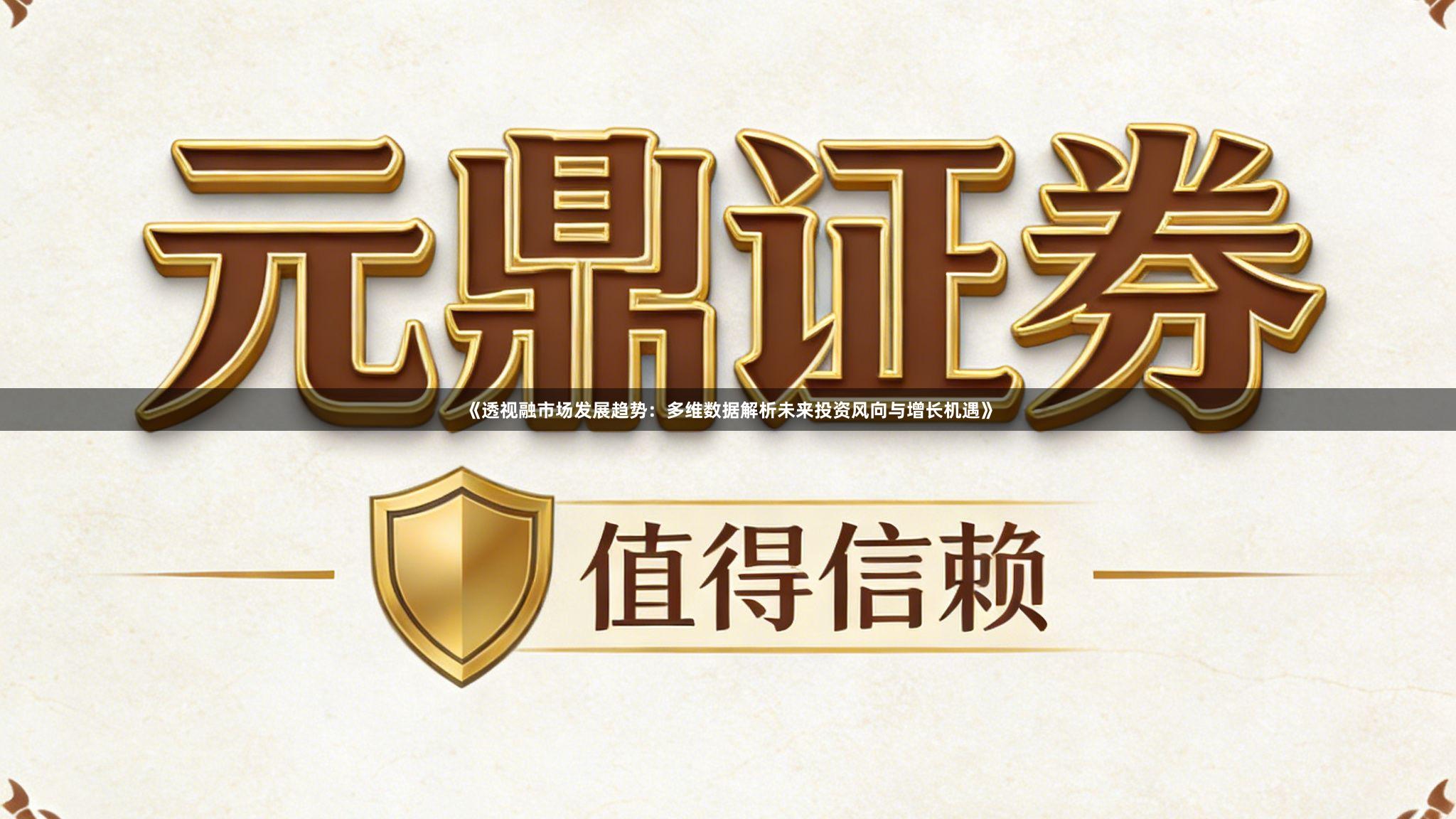《透视融市场发展趋势：多维数据解析未来投资风向与增长机遇》