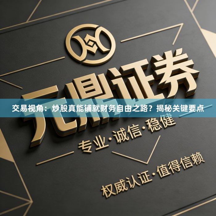 交易视角：炒股真能铺就财务自由之路？揭秘关键要点